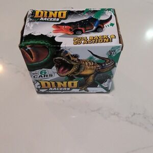 Dino Racers Set Of 6 Pull-back Cars New